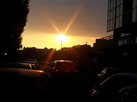 TRAMONTO SULLA CITTÀ DI ROMA